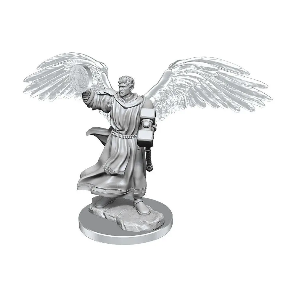 D&D Nolzur's Marvelous Miniatures Unpainted Miniatures 2-Pack Aasimar Klerik Muž – 2 balenie produktová fotografia