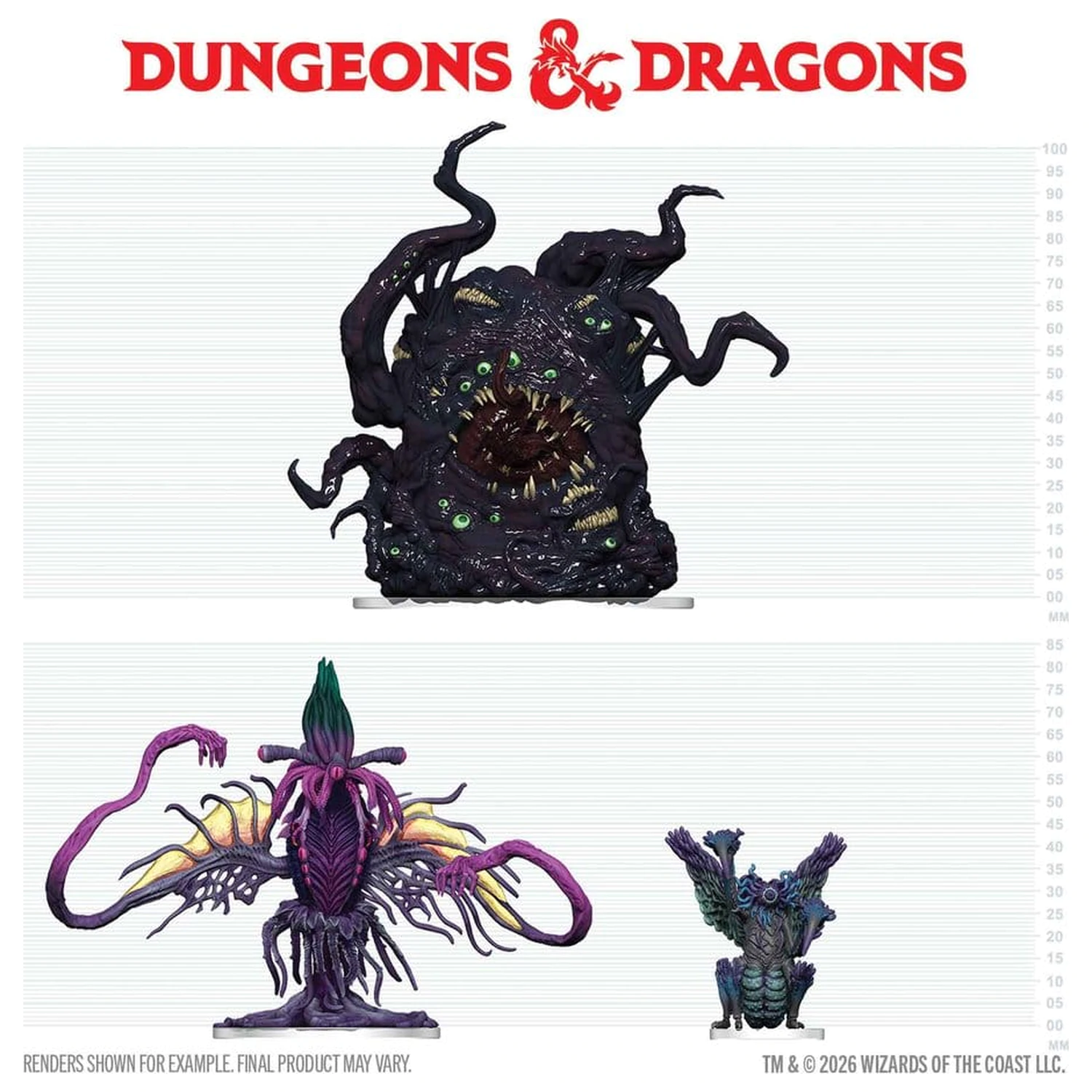 D&D Icons of the Realms Boxed vopred natreté miniatúry Eldritch Enemies of Ravenloft produktová fotografia