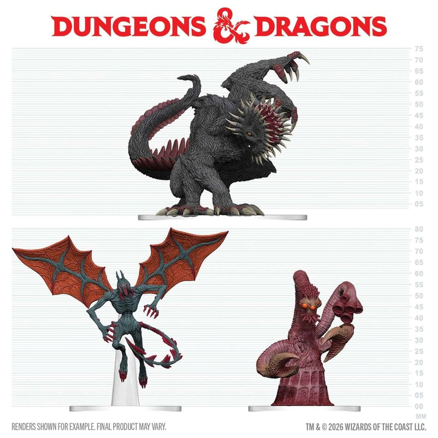 D&D Icons of the Realms Krabicové predfarbené miniatúry Maddening Monsters of Ravenloft produktová fotografia