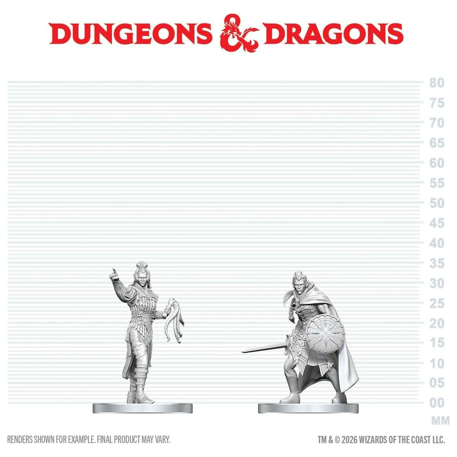 D&D Nolzur's Marvelous Miniatures miniatúrne figúrky Drow Elite Warrior & Drow Priestess of Lolth produktová fotografia