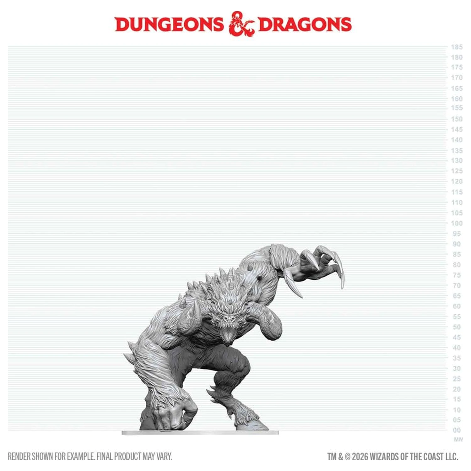 D&D Nolzur's Marvelous Miniatures nenamaľovaná krabicová miniatúra Goristro 15 cm produktová fotografia