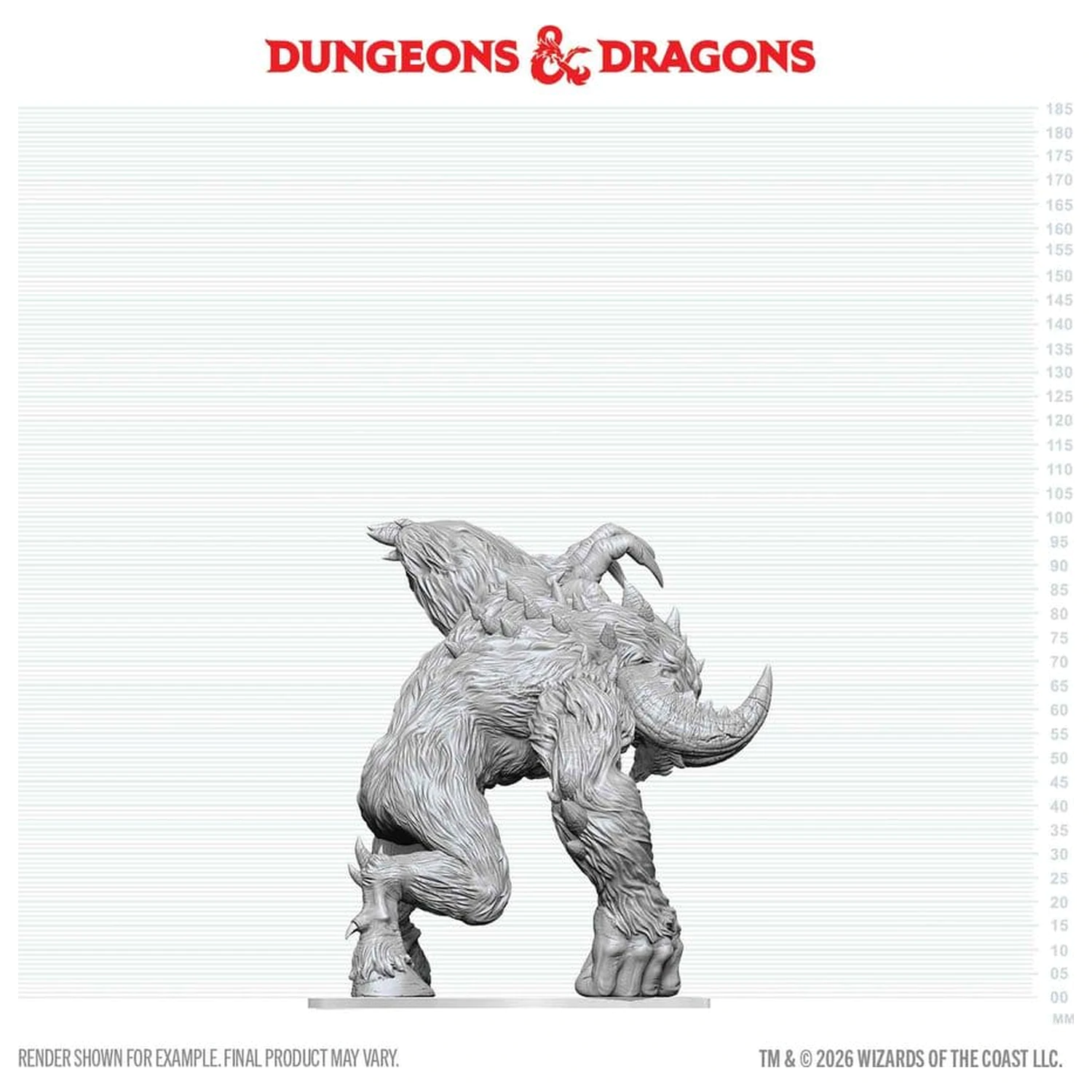 D&D Nolzur's Marvelous Miniatures nenamaľovaná krabicová miniatúra Goristro 15 cm produktová fotografia