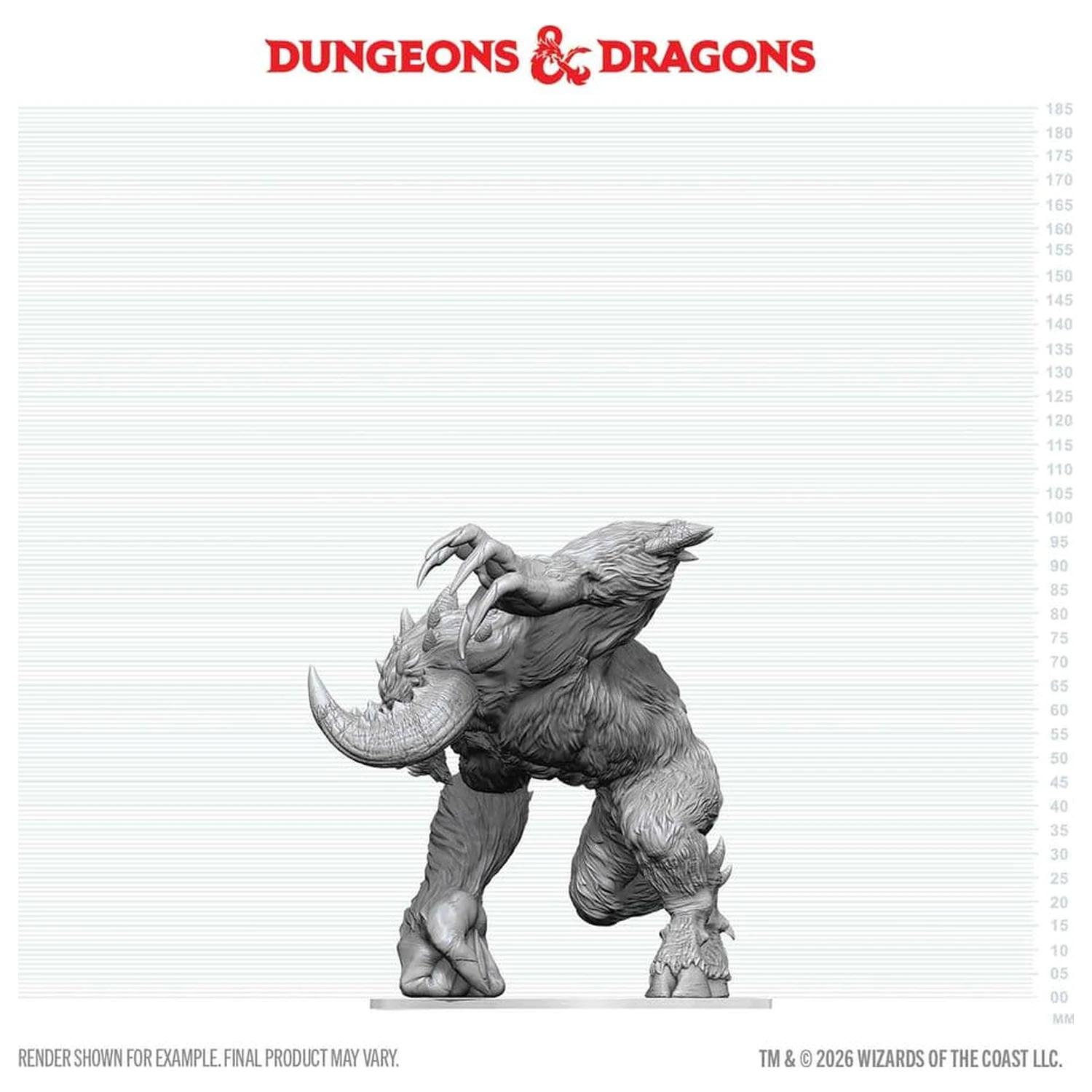D&D Nolzur's Marvelous Miniatures nenamaľovaná krabicová miniatúra Goristro 15 cm produktová fotografia