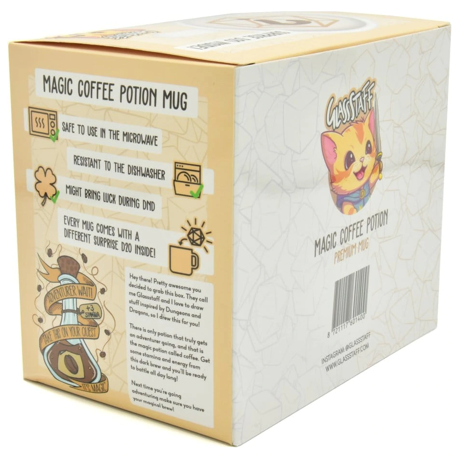Coffee Potion Darčeková sada hrnček & D20 kocky produktová fotografia