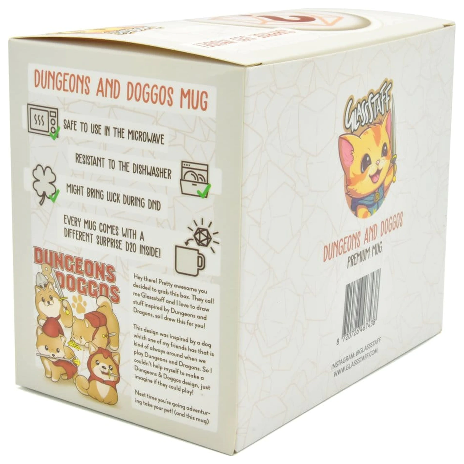 Dungeons & Doggos Gift Set Hrnček & Kocky D20 produktová fotografia