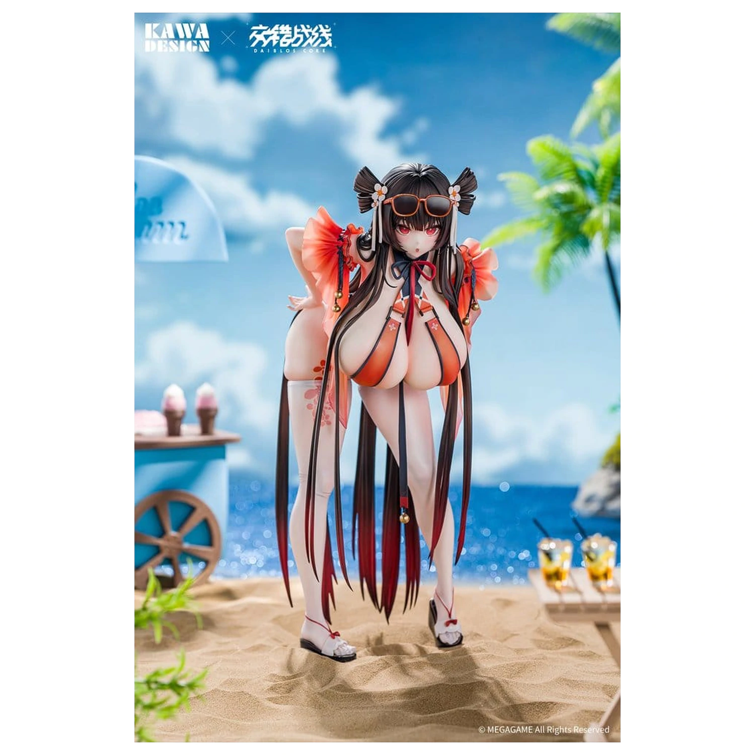 Daiblos Core PVC figúrka 1/6 Maree Rouge Rakubai no Utage 25 cm produktová fotografia