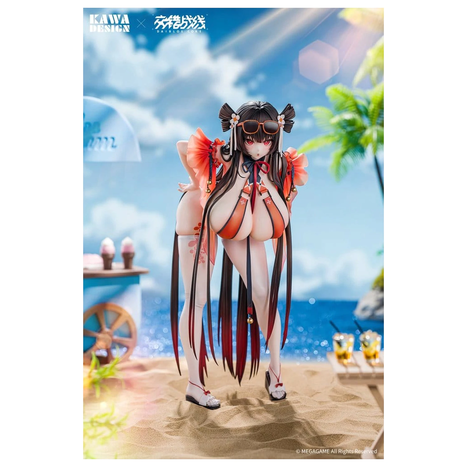 Daiblos Core PVC figúrka 1/6 Maree Rouge Rakubai no Utage Wet Ver. 25 cm produktová fotografia