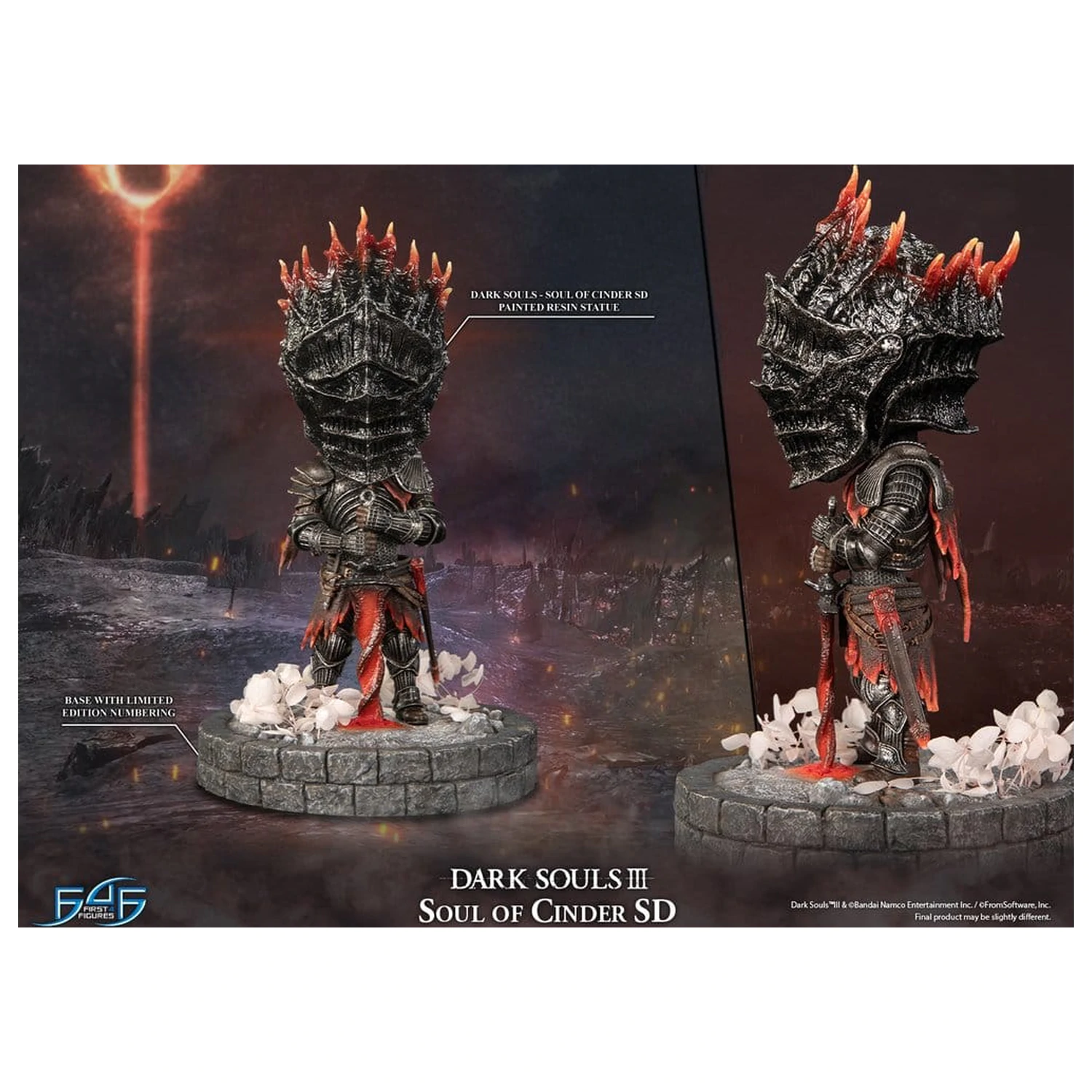 Dark Souls III živicová socha Soul of Cinder SD 22 cm produktová fotografia