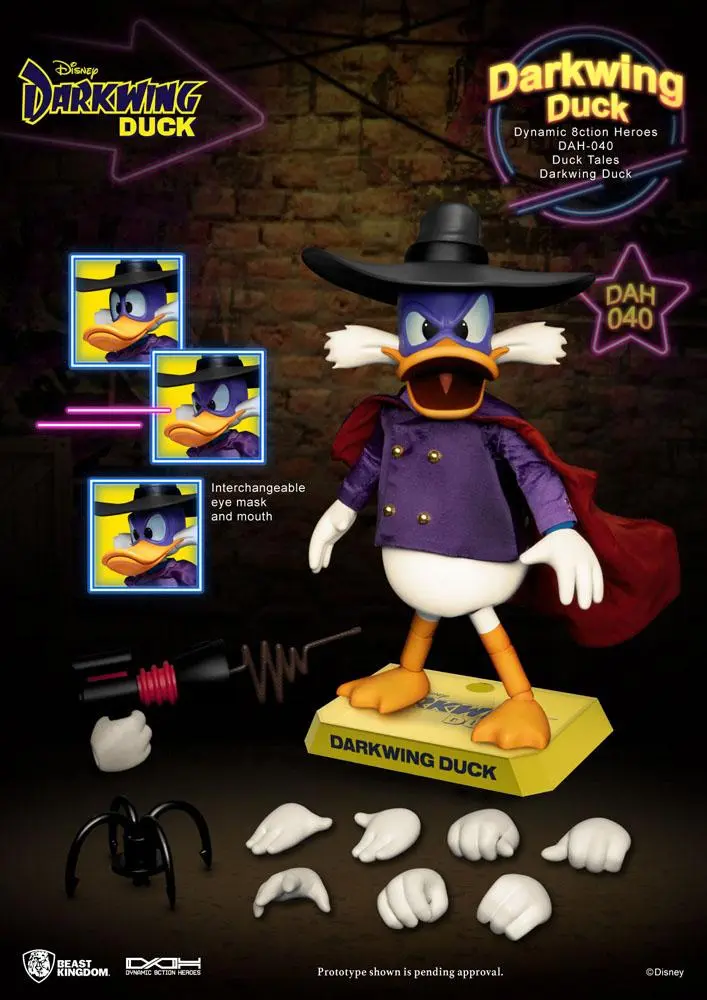 Darkwing Duck Dynamic 8ction Heroes figúrka 1/9 Darkwing Duck 16 cm termékfotó