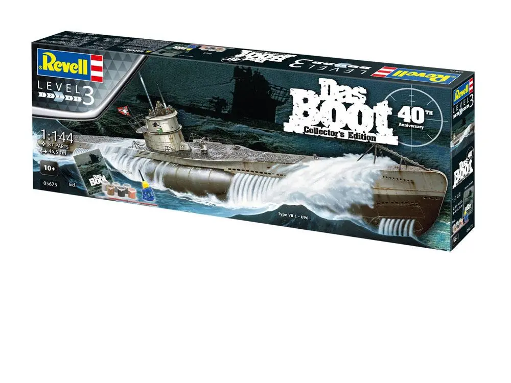 Das Boot Model Kit darčekový set 1/144 U-Boot U96 Typ VII C 40. výročie 46 cm termékfotó