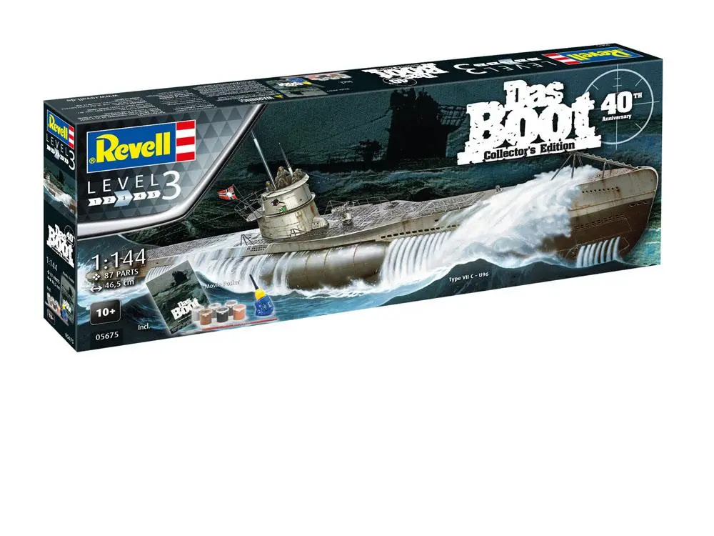 Das Boot Model Kit darčekový set 1/144 U-Boot U96 Typ VII C 40. výročie 46 cm termékfotó