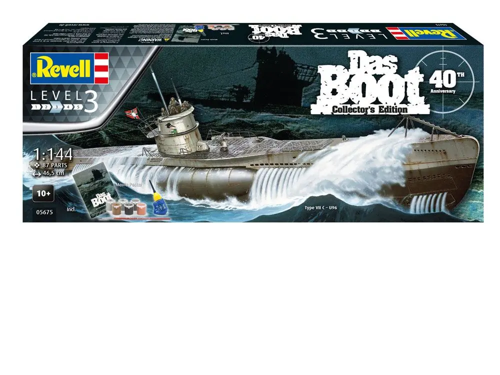 Das Boot Model Kit darčekový set 1/144 U-Boot U96 Typ VII C 40. výročie 46 cm termékfotó