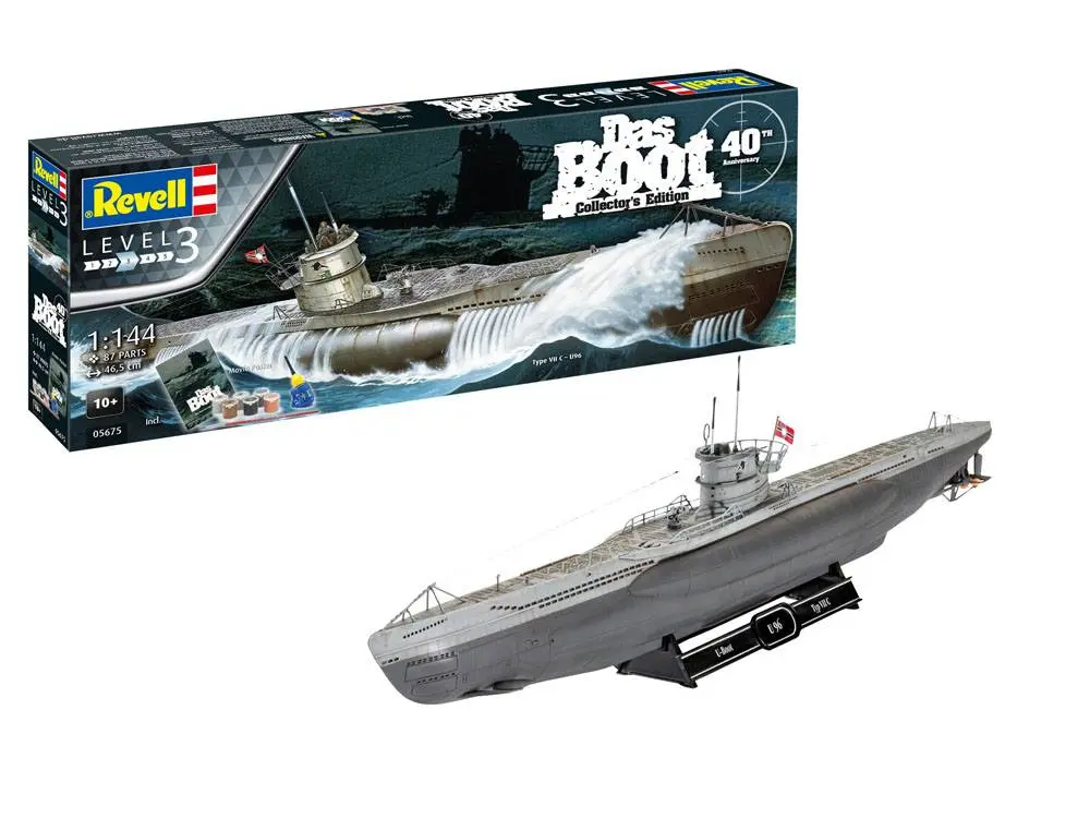 Das Boot Model Kit darčekový set 1/144 U-Boot U96 Typ VII C 40. výročie 46 cm termékfotó