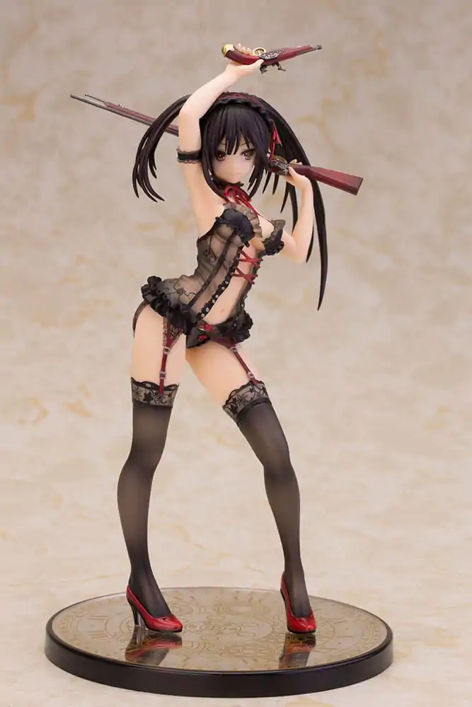 Date A Live Soška 1/7 Kurumi Tokisaki Lingerie Ver. Black 24 cm produktová fotografia