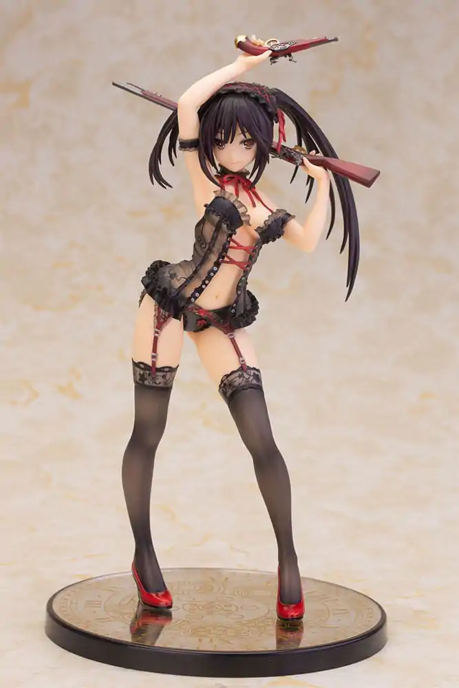 Date A Live Soška 1/7 Kurumi Tokisaki Lingerie Ver. Black 24 cm produktová fotografia