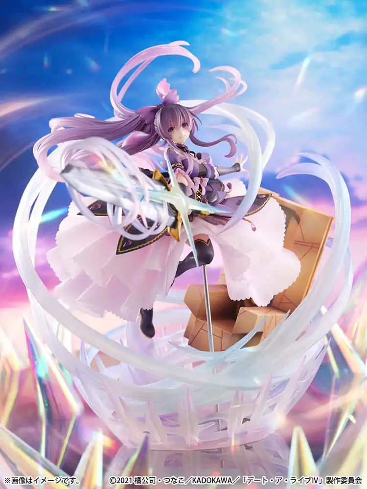 Date A Live IV SHIBUYA SCRAMBLE FIGURE PVC Socha figúrka 1/6 Tohka Yatogami Princess Amethyst Dress Ver. 32 cm termékfotó