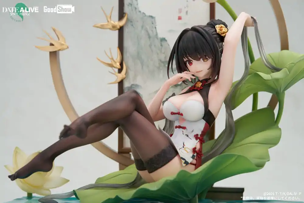 Date A Live: Spirit Pledge PVC soška 1/7 Kurumi Tokisaki Ink Black China Dress Ver. 22 cm termékfotó