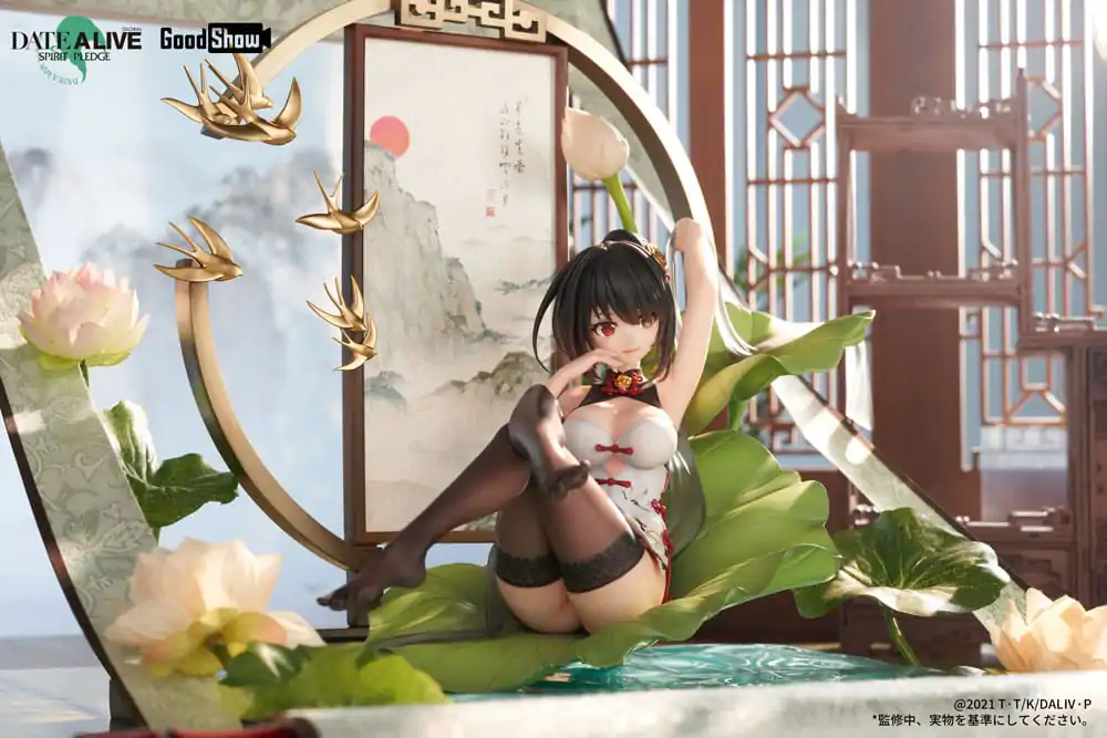 Date A Live: Spirit Pledge PVC soška 1/7 Kurumi Tokisaki Ink Black China Dress Ver. 22 cm termékfotó