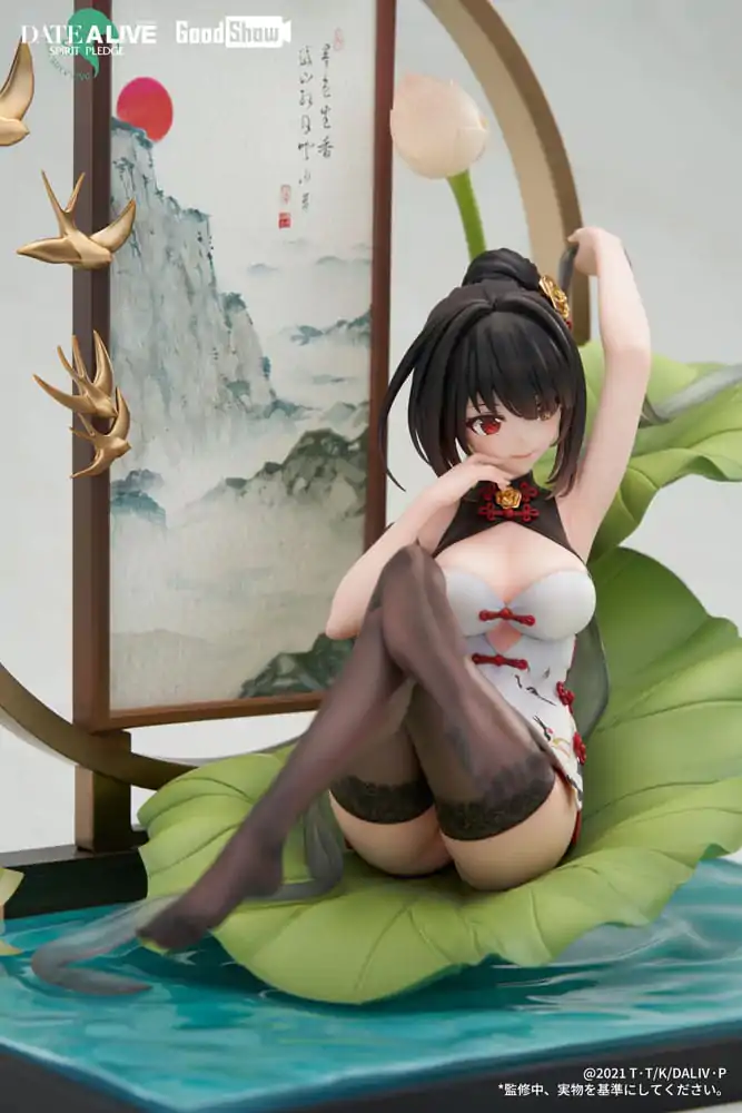 Date A Live: Spirit Pledge PVC soška 1/7 Kurumi Tokisaki Ink Black China Dress Ver. 22 cm termékfotó