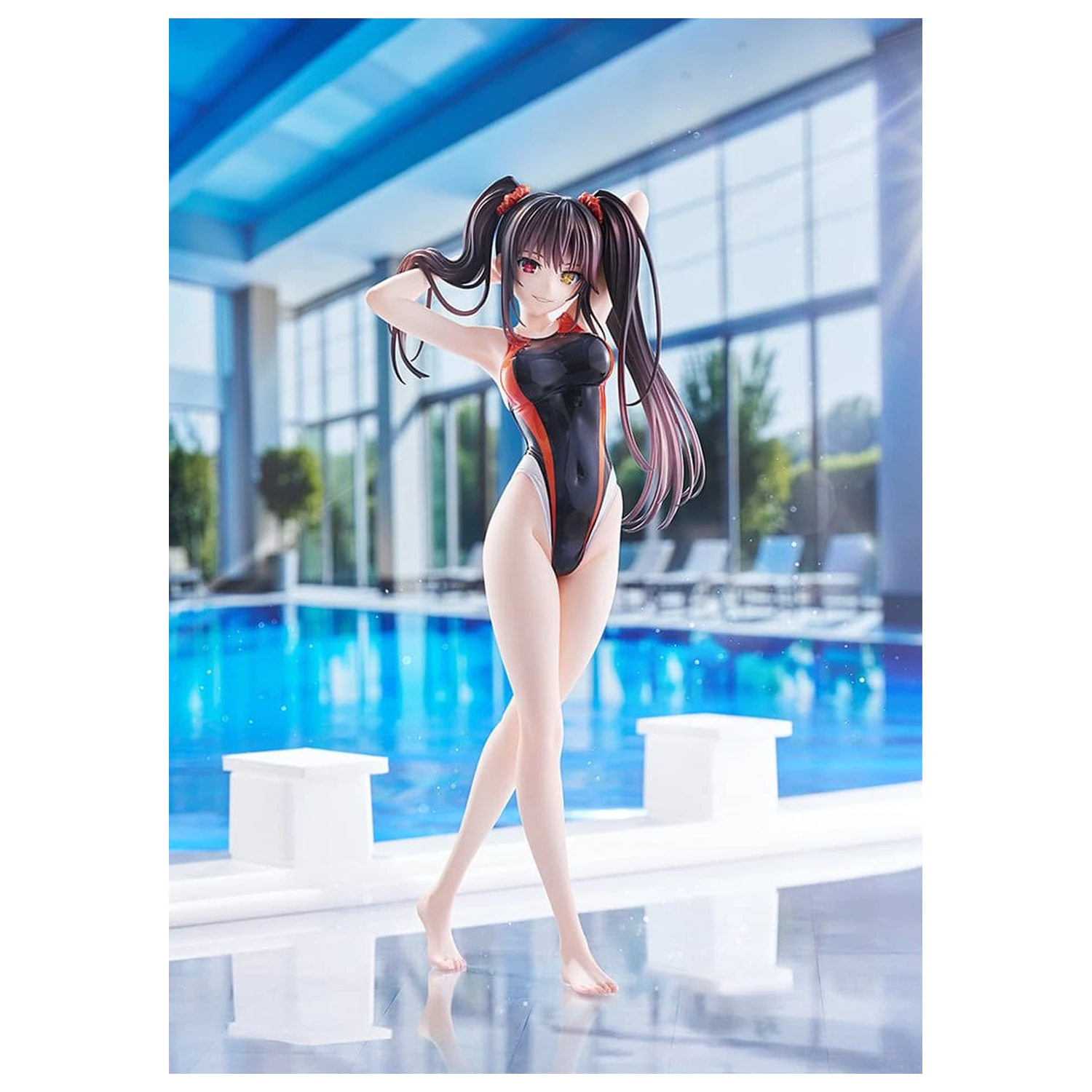 Date A Live Silueta PVC figúrka plaviek 1/7 Kurumi Tokisaki Swimwear Ver. 24 cm produktová fotografia