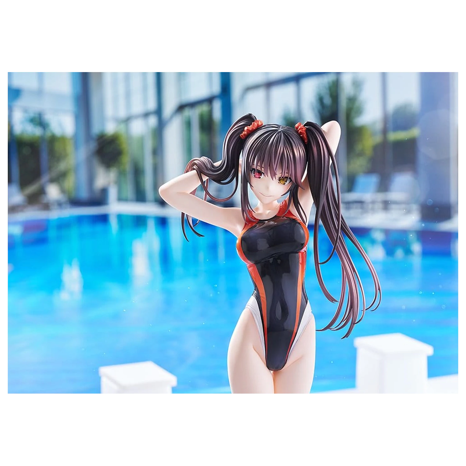 Date A Live Silueta PVC figúrka plaviek 1/7 Kurumi Tokisaki Swimwear Ver. 24 cm produktová fotografia
