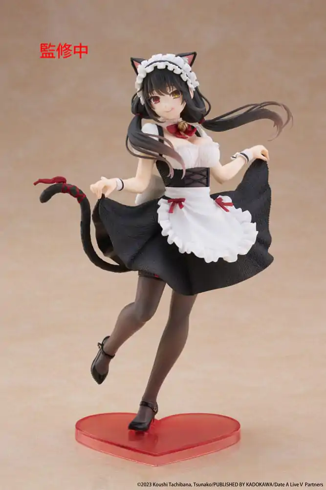 Date A Live V Coreful PVC Socha Kurumi Tokisaki Cat Ear Maid Ver. 18 cm produktová fotografia