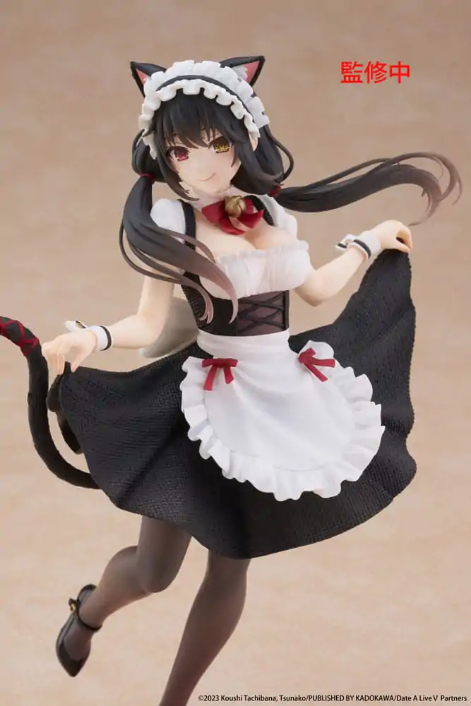 Date A Live V Coreful PVC Socha Kurumi Tokisaki Cat Ear Maid Ver. 18 cm produktová fotografia