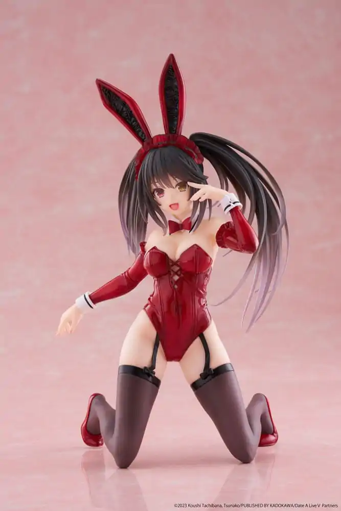 Date A Live V PVC Statue Desktop Cute Figure Kurumi Tokisaki Bunny Ver. 13 cm termékfotó