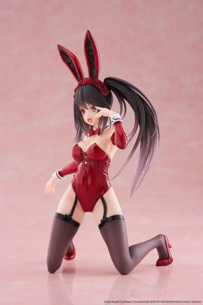 Date A Live V PVC Statue Desktop Cute Figure Kurumi Tokisaki Bunny Ver. 13 cm termékfotó