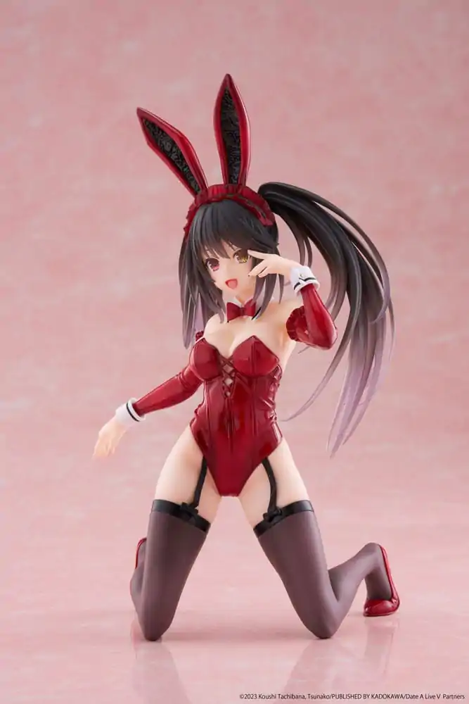 Date A Live V PVC Statue Desktop Cute Figure Kurumi Tokisaki Bunny Ver. 13 cm termékfotó