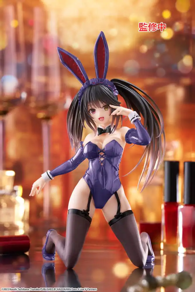 Date A Live V PVC socha Roztomilá figúrka na plochu Kurumi Tokisaki Bunny Ver. Renewal 13 cm produktová fotografia