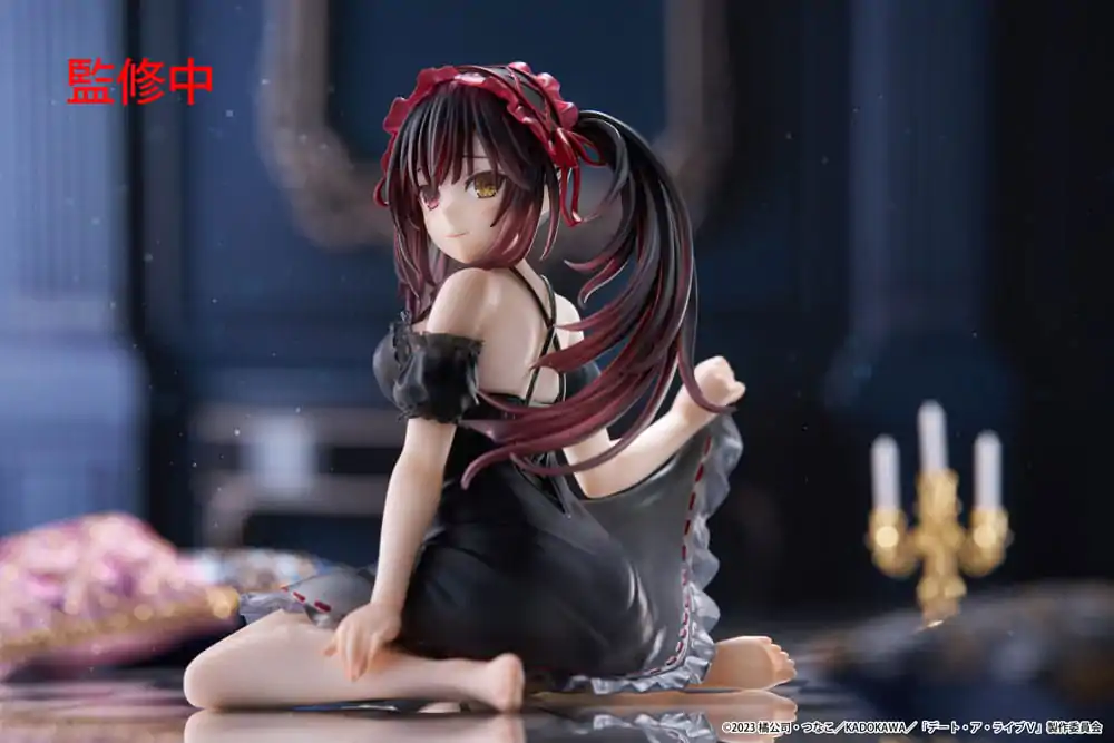 Date A Live V PVC socha Desktop Cute Figure Kurumi Tokisaki Nightwear Ver. 13 cm produktová fotografia