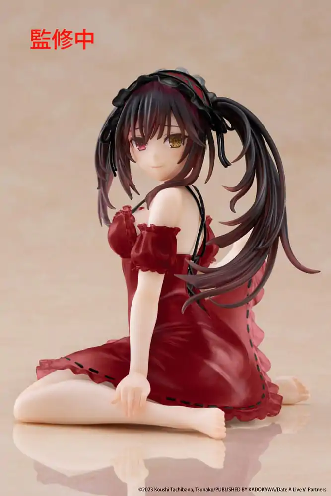 Date A Live V PVC Socha Desktop Cute Figure Kurumi Tokisaki Nightwear Ver. Renewal 13 cm produktová fotografia