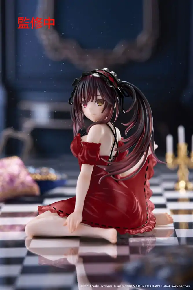 Date A Live V PVC Socha Desktop Cute Figure Kurumi Tokisaki Nightwear Ver. Renewal 13 cm produktová fotografia