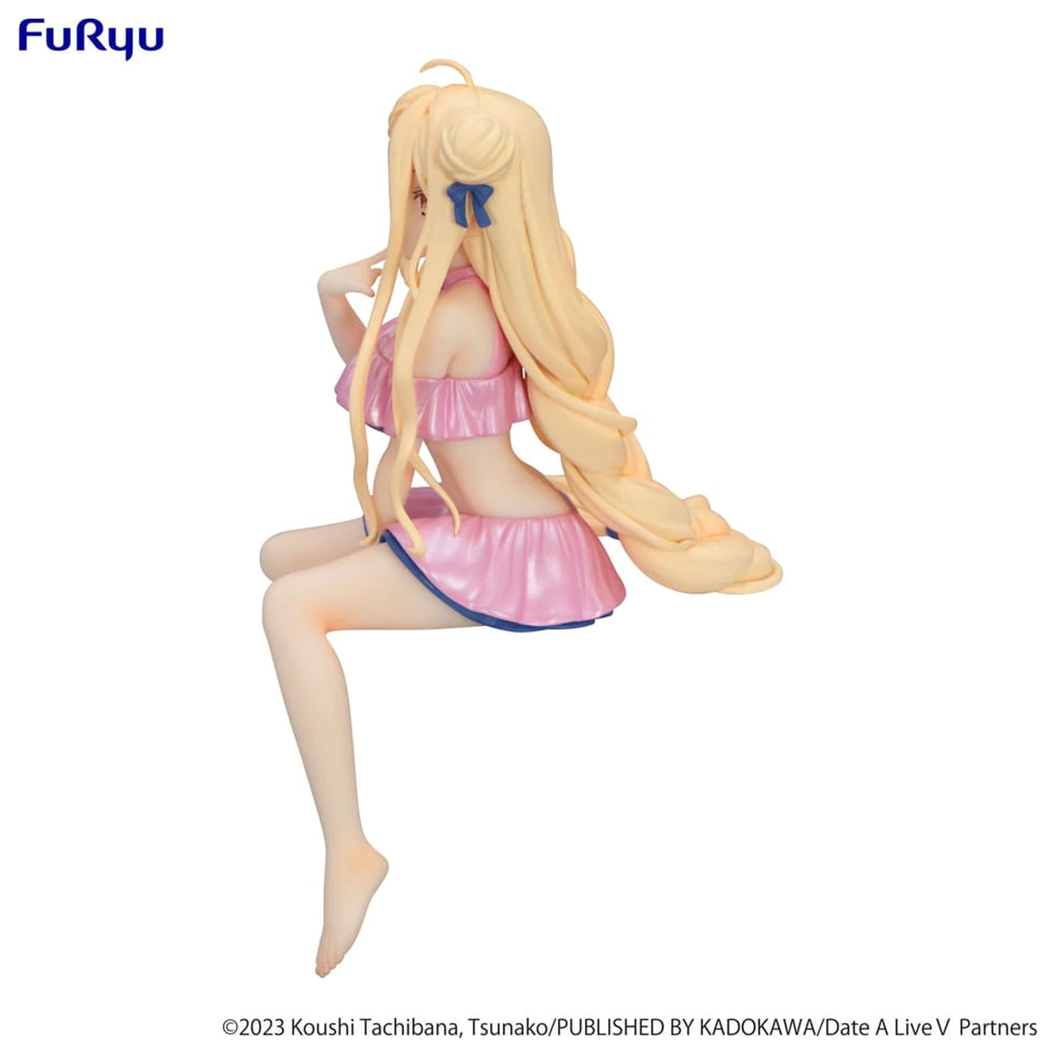 Date A Live V Noodle Stopper PVC socha Mukuro Hoshimiya Swimsuit Pastel Pink Color Ver. 13 cm produktová fotografia