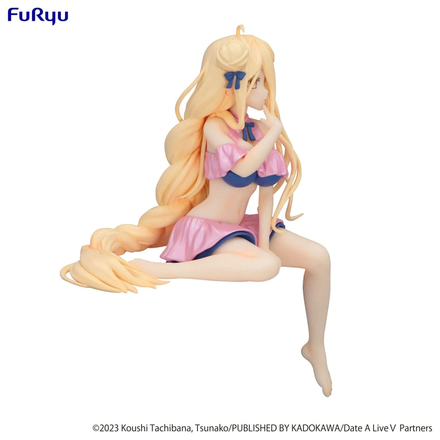 Date A Live V Noodle Stopper PVC socha Mukuro Hoshimiya Swimsuit Pastel Pink Color Ver. 13 cm produktová fotografia