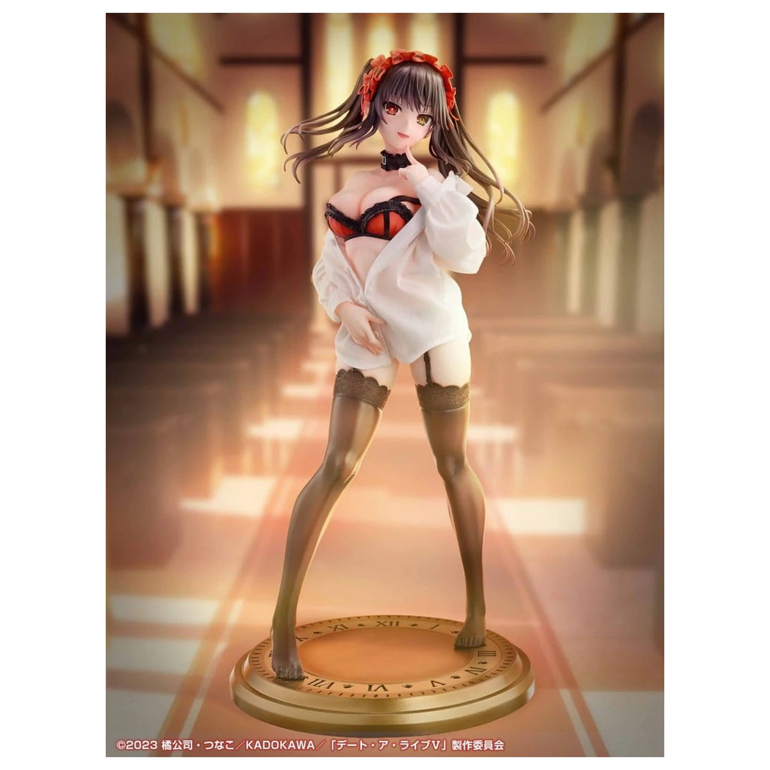 Date A Live V Re:Dress PVC figúrka 1/4 Kurumi Tokisaki Dress shirt Ver. 40 cm produktová fotografia