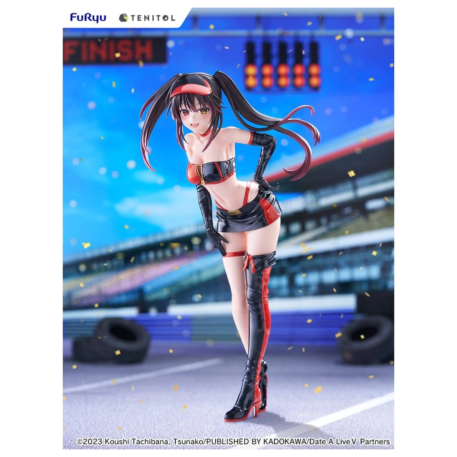 Date A Live V Tenitol Tall PVC figúrka Kurumi Tokisaki Race Queen Ver. 29 cm produktová fotografia