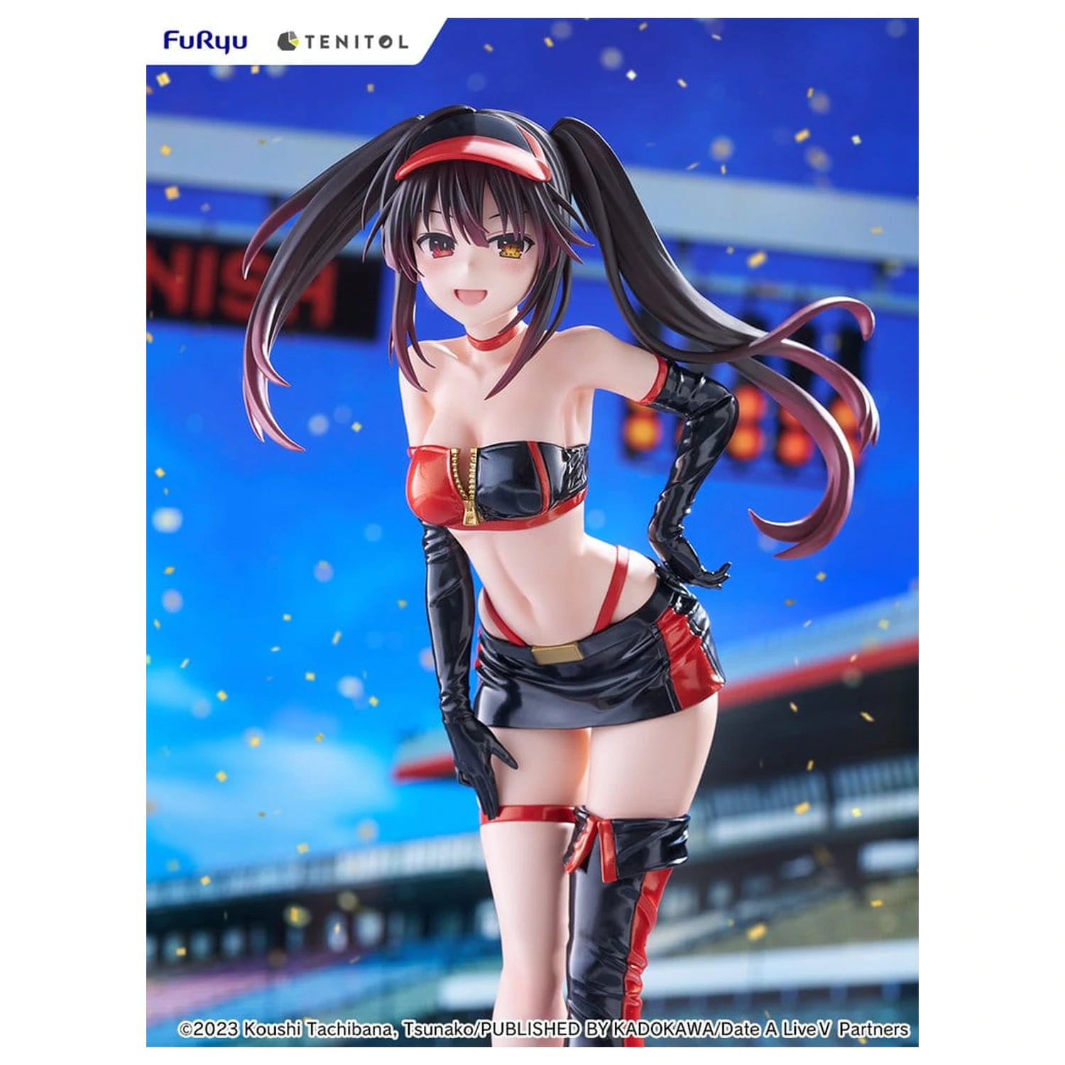 Date A Live V Tenitol Tall PVC figúrka Kurumi Tokisaki Race Queen Ver. 29 cm produktová fotografia