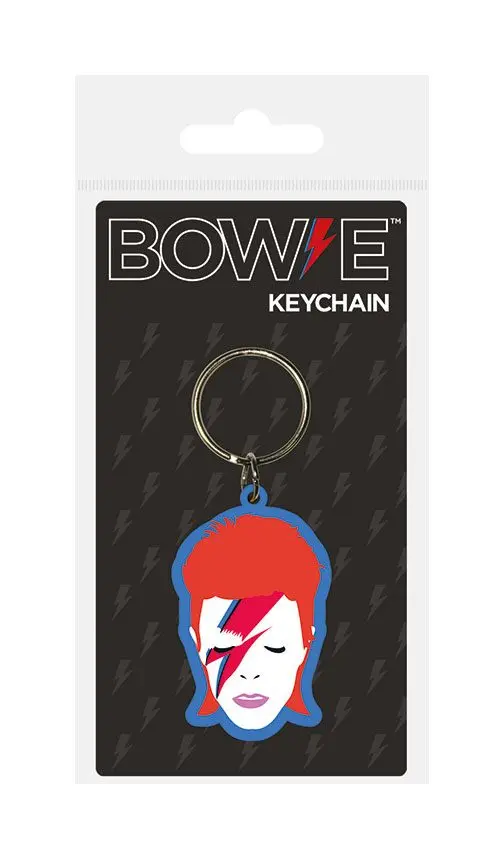 David Bowie gumená kľúčenka Aladdin Sane 6 cm produktová fotografia
