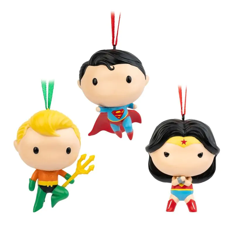 DC Comics Set 3 Vianočné ozdoby produktová fotografia