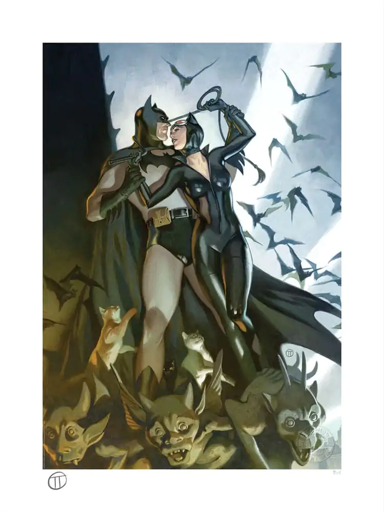 DC Comics Art Print Batman & Catwoman 46 x 61 cm - bez rámu produktová fotografia