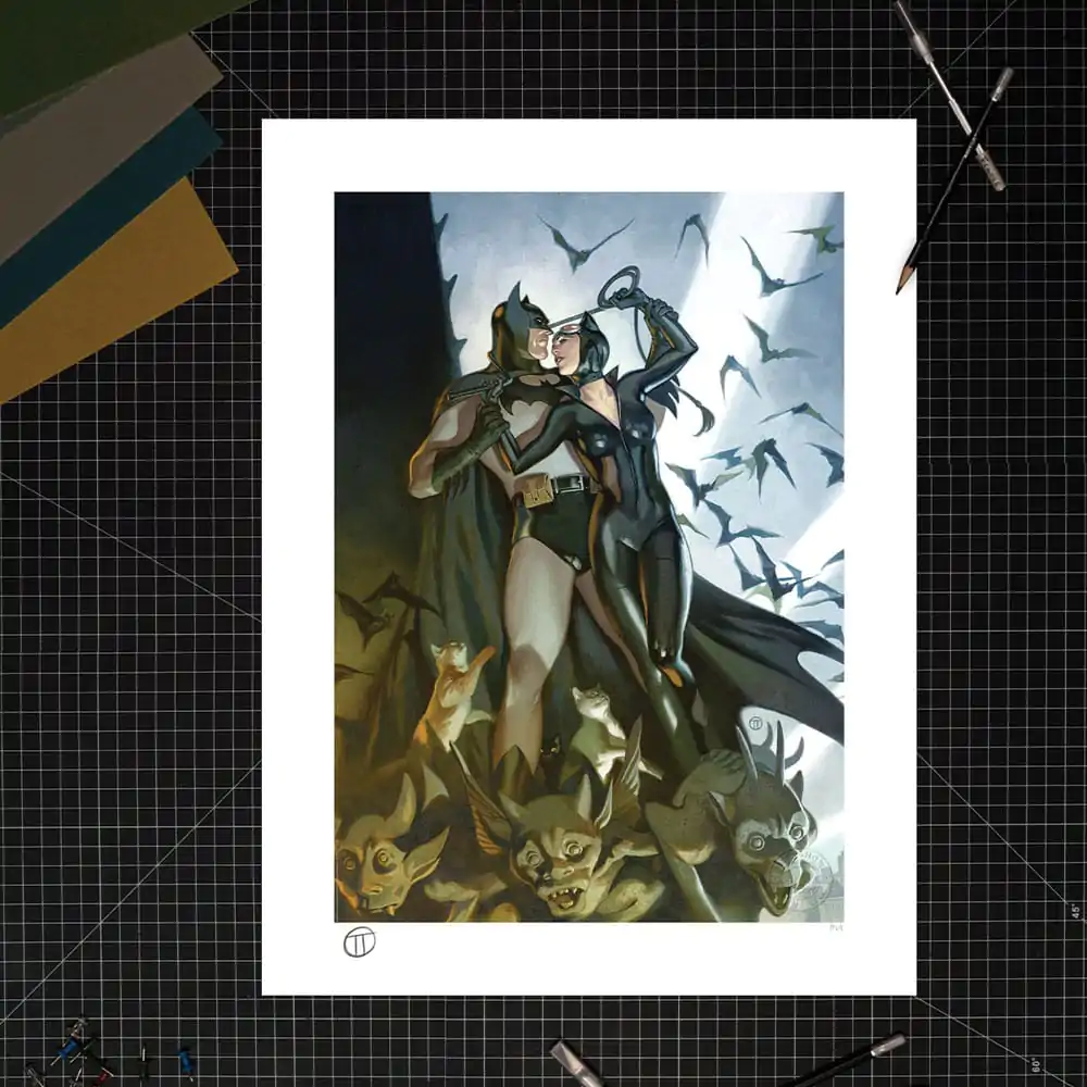 DC Comics Art Print Batman & Catwoman 46 x 61 cm - bez rámu produktová fotografia