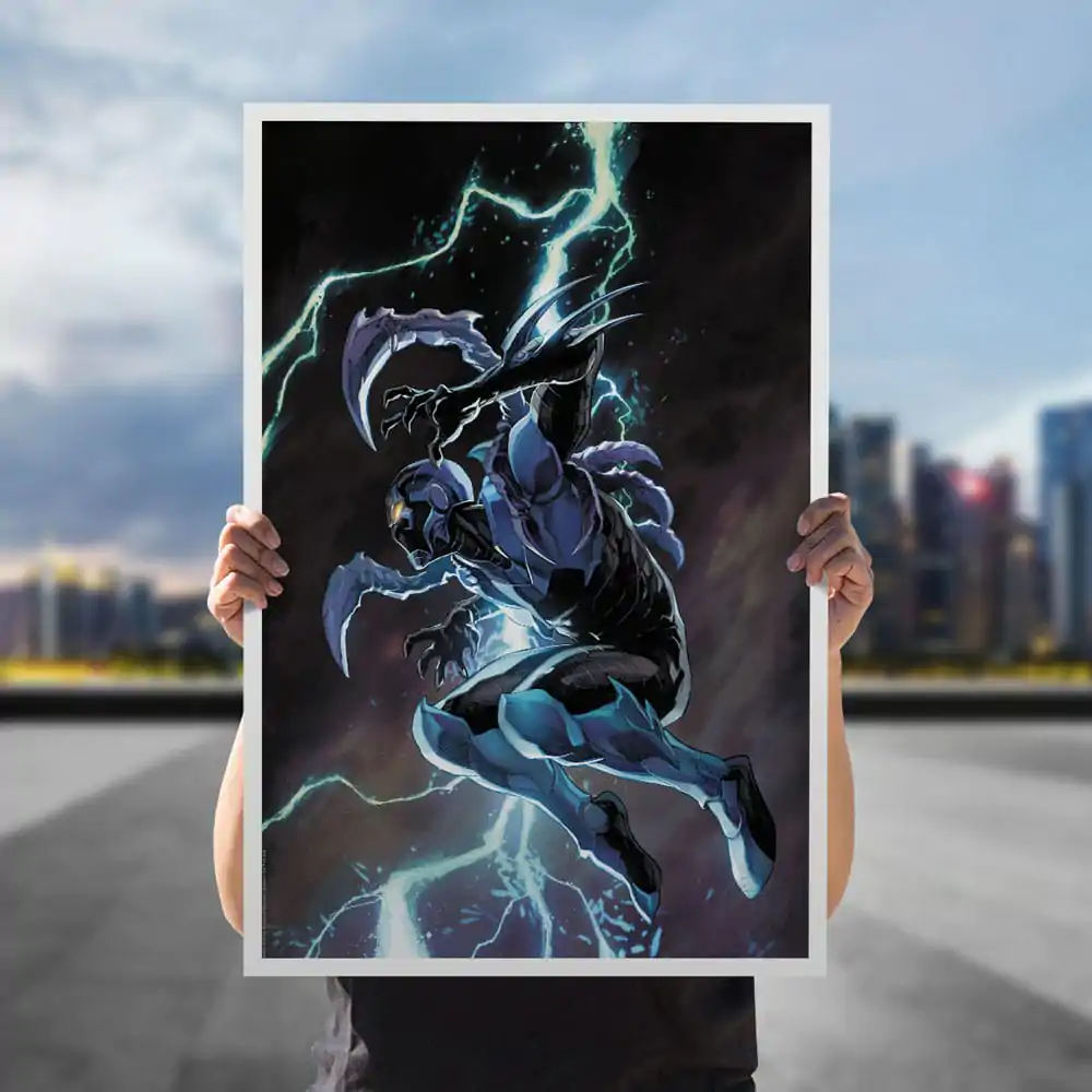 DC Comics Art Print Blue Beetle 41 x 61 cm - bez rámu produktová fotografia