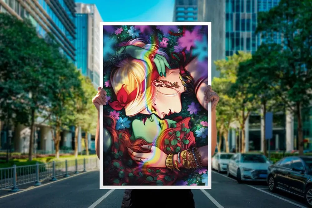 DC Comics Art Print Harley & Ivy 41 x 61 cm - nezarámovaná termékfotó