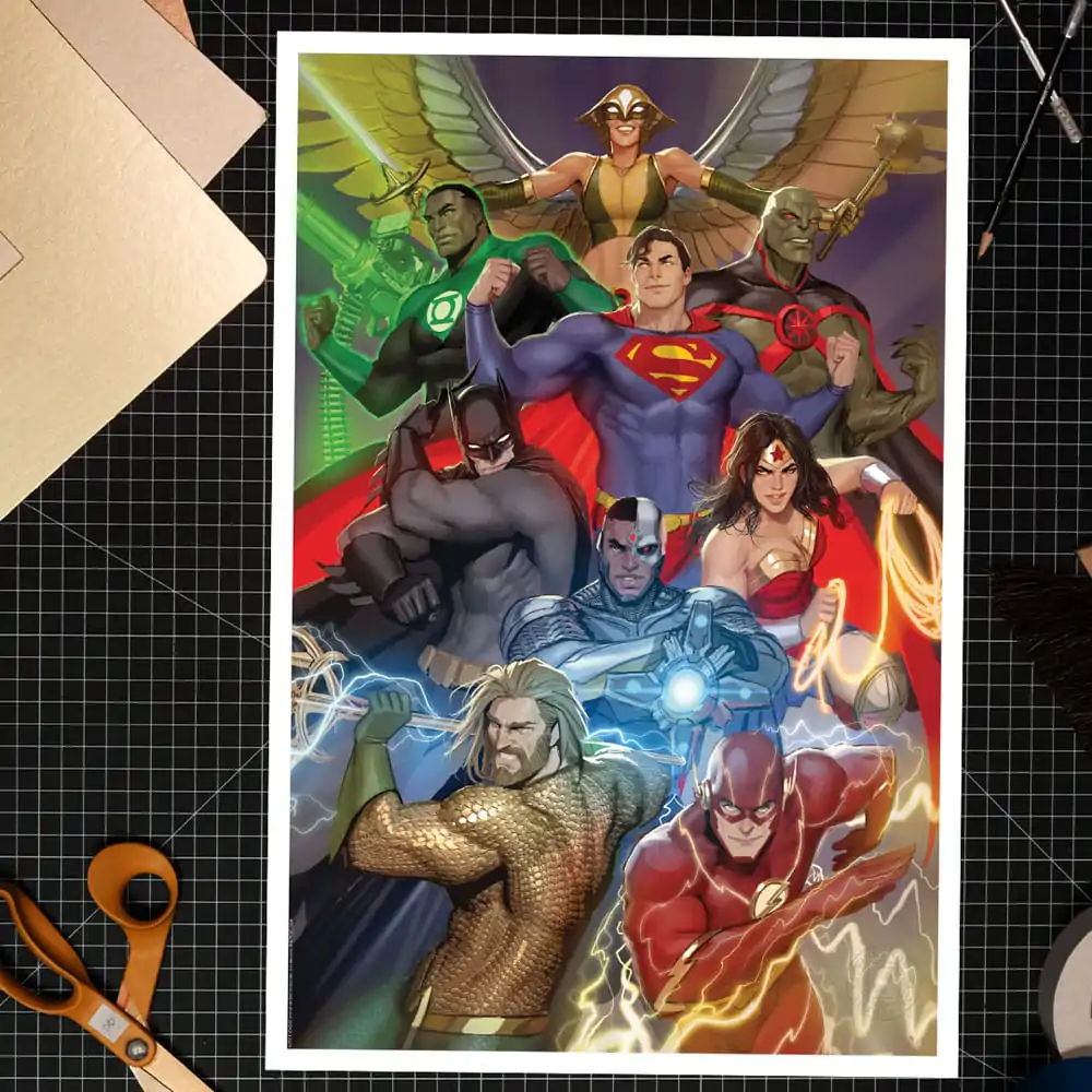 DC Comics Art Print The Justice League 41 x 61 cm - bez rámu produktová fotografia