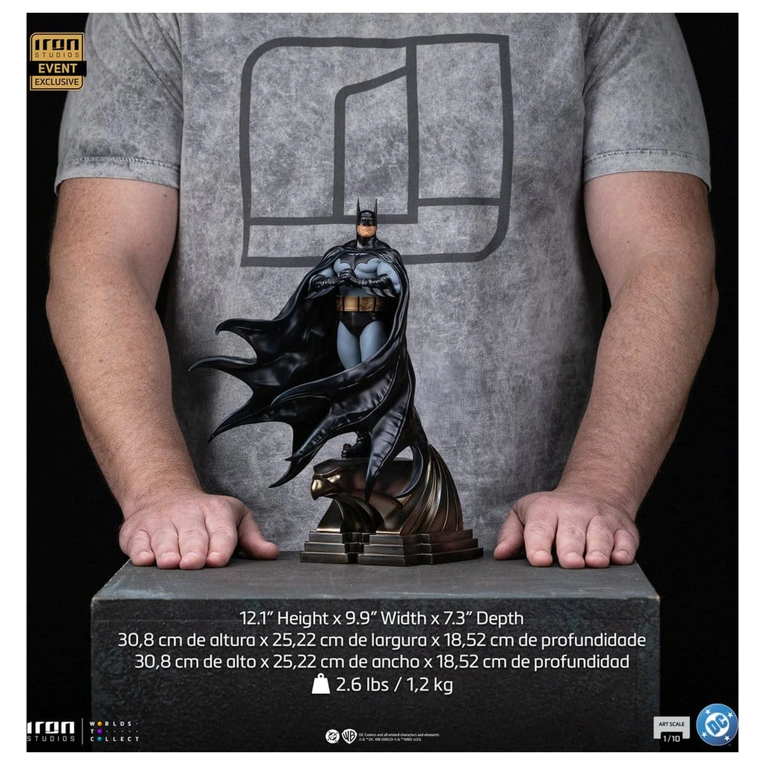 DC Comics Art Scale socha 1/10 Batman Trinity (CCXP Exclusive 2025) 31 cm produktová fotografia