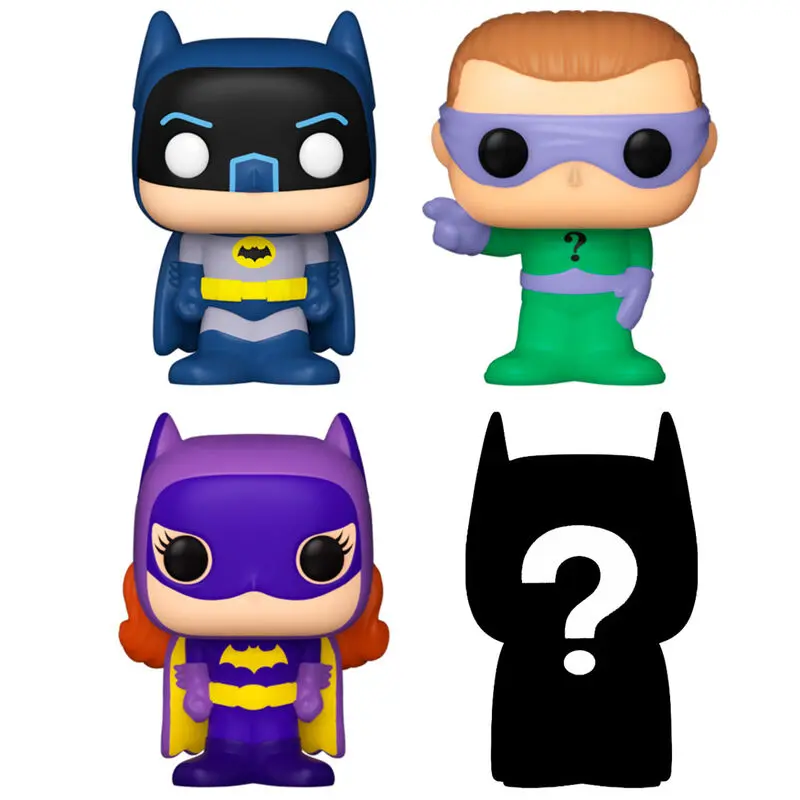 DC Bitty POP! Vinilová figúrka 4-balenie Batman Adam West 2,5 cm termékfotó