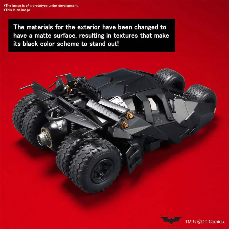 DC comics Batman Begins Batmobile súprava modelu auta figúrka 1/35 produktová fotografia