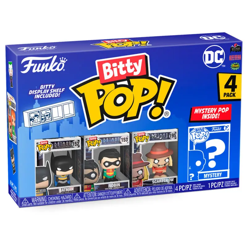 DC Bitty POP! Vinylová figúrka 4-Pack Batman 2,5 cm produktová fotografia